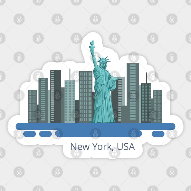 New York Sticker by TambuStore